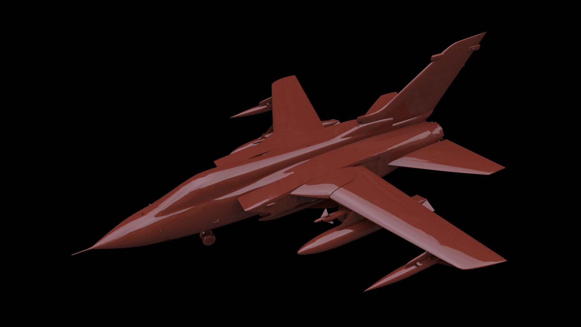 Panavia Tornado IDS Free low-poly 3D model_4