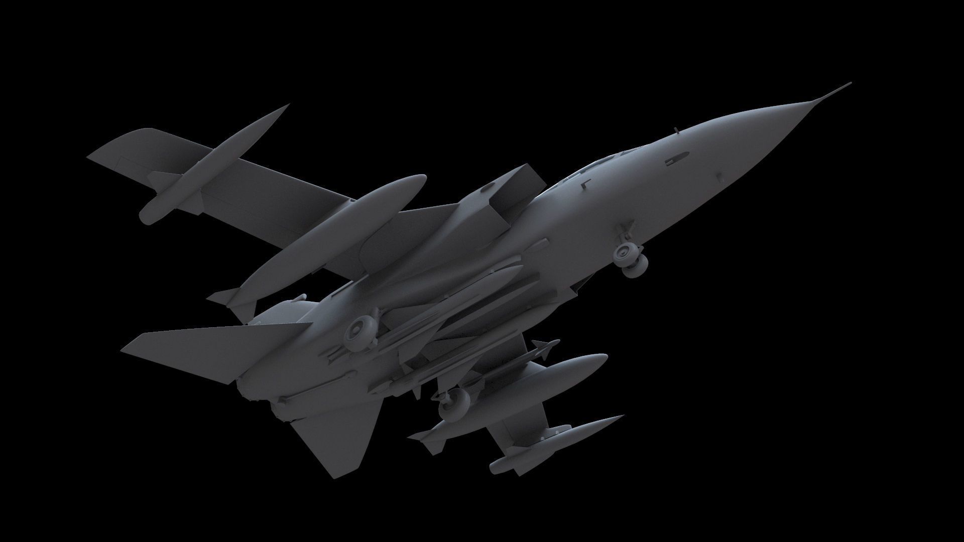 Panavia Tornado IDS Free low-poly 3D model_3