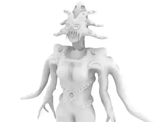 Female Human-Octopus Creature