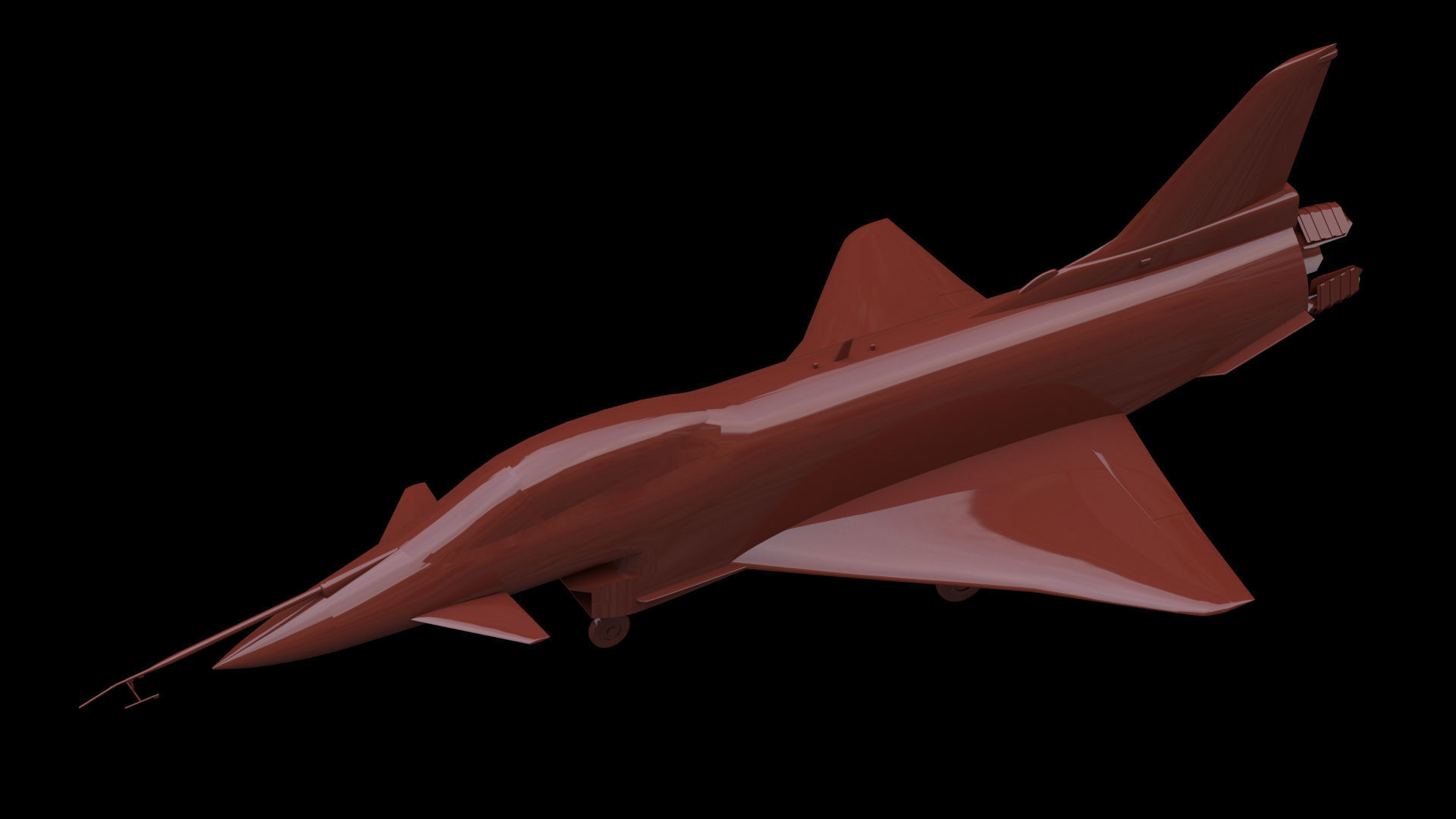 Rockwell-MBB X-31 Free low-poly 3D model_4