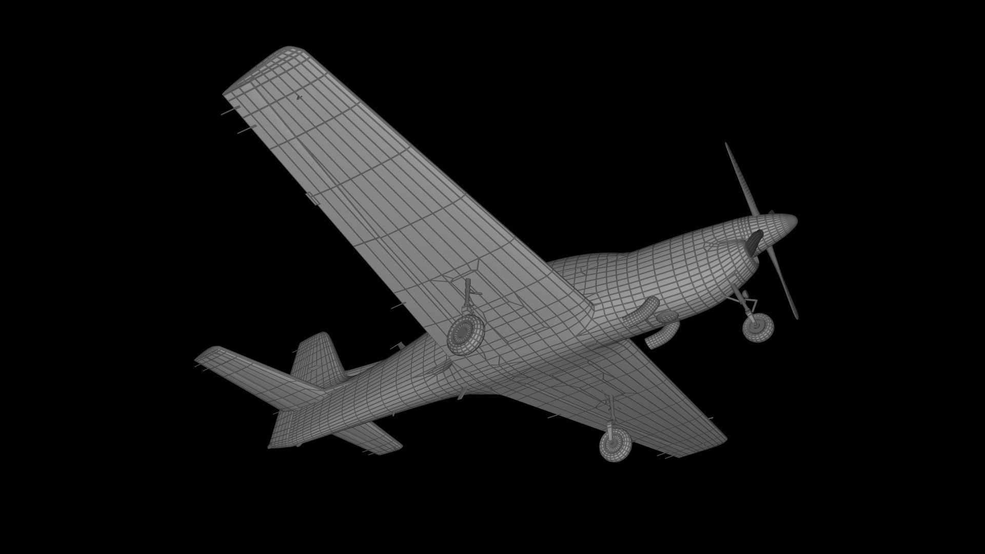 Short Tucano T1 Free low-poly 3D model_6