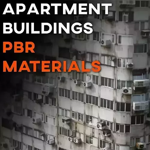 4K Apartment Buildings PBR Materials 