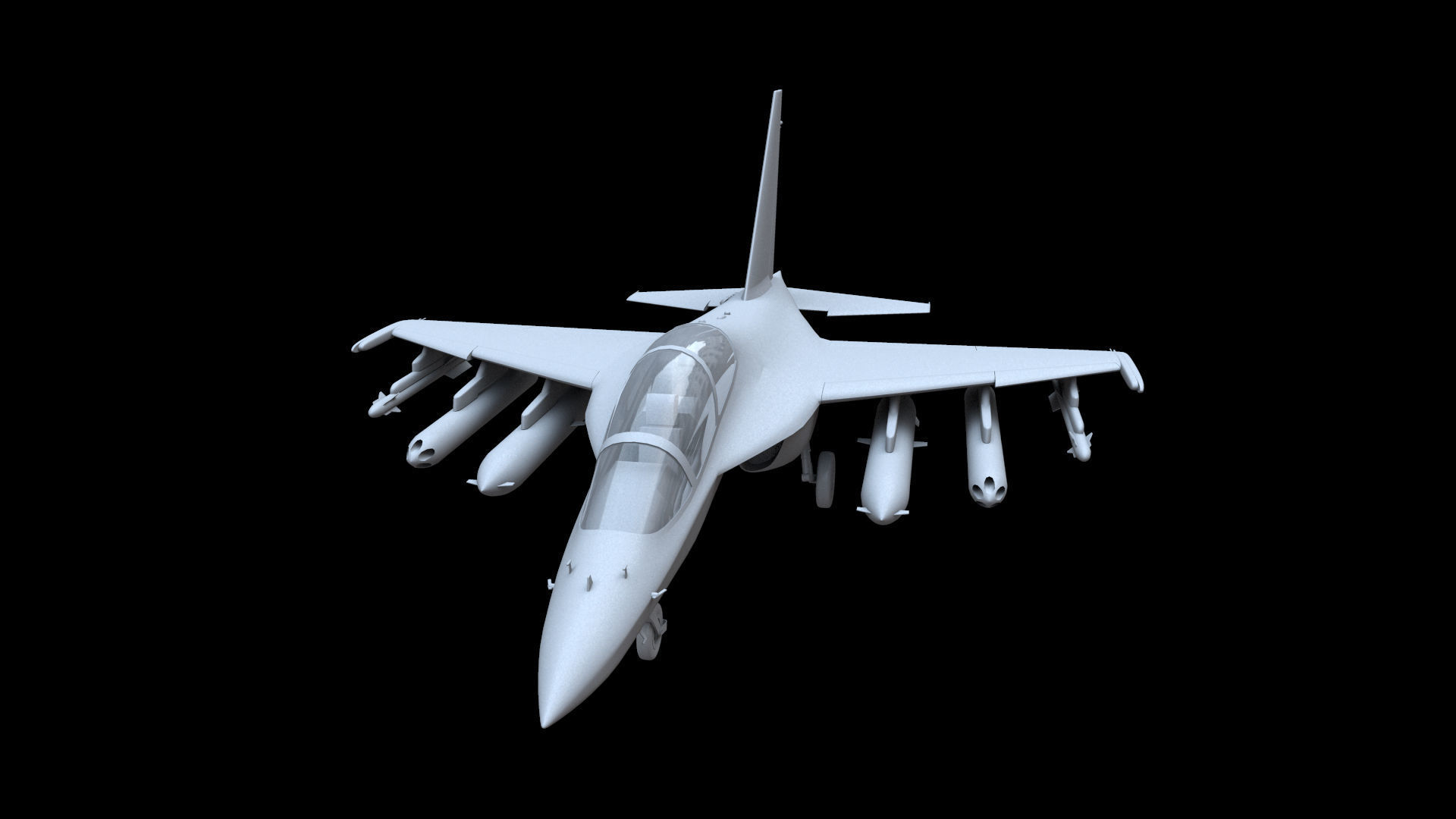 Yakovlev Yak-130 Free low-poly 3D model_1