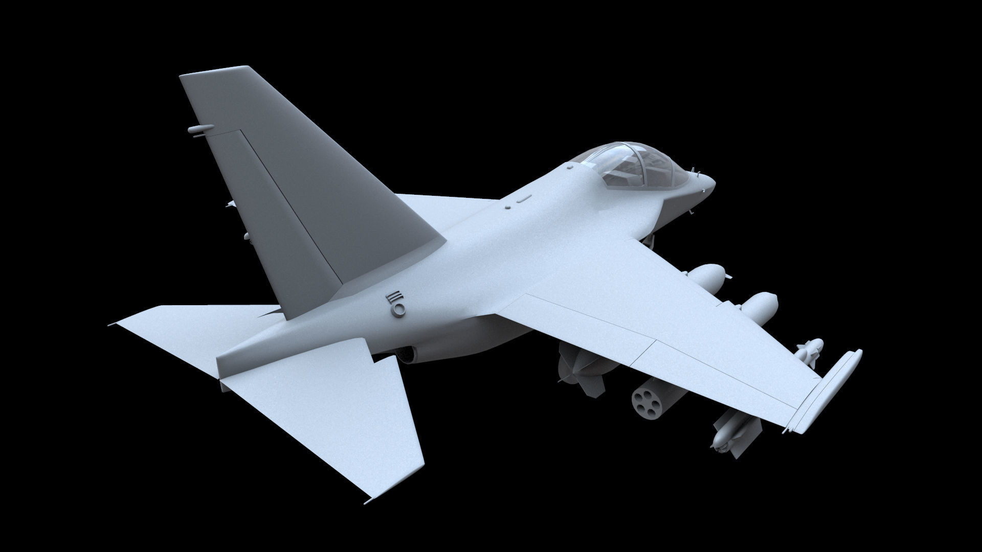 Yakovlev Yak-130 Free low-poly 3D model_2