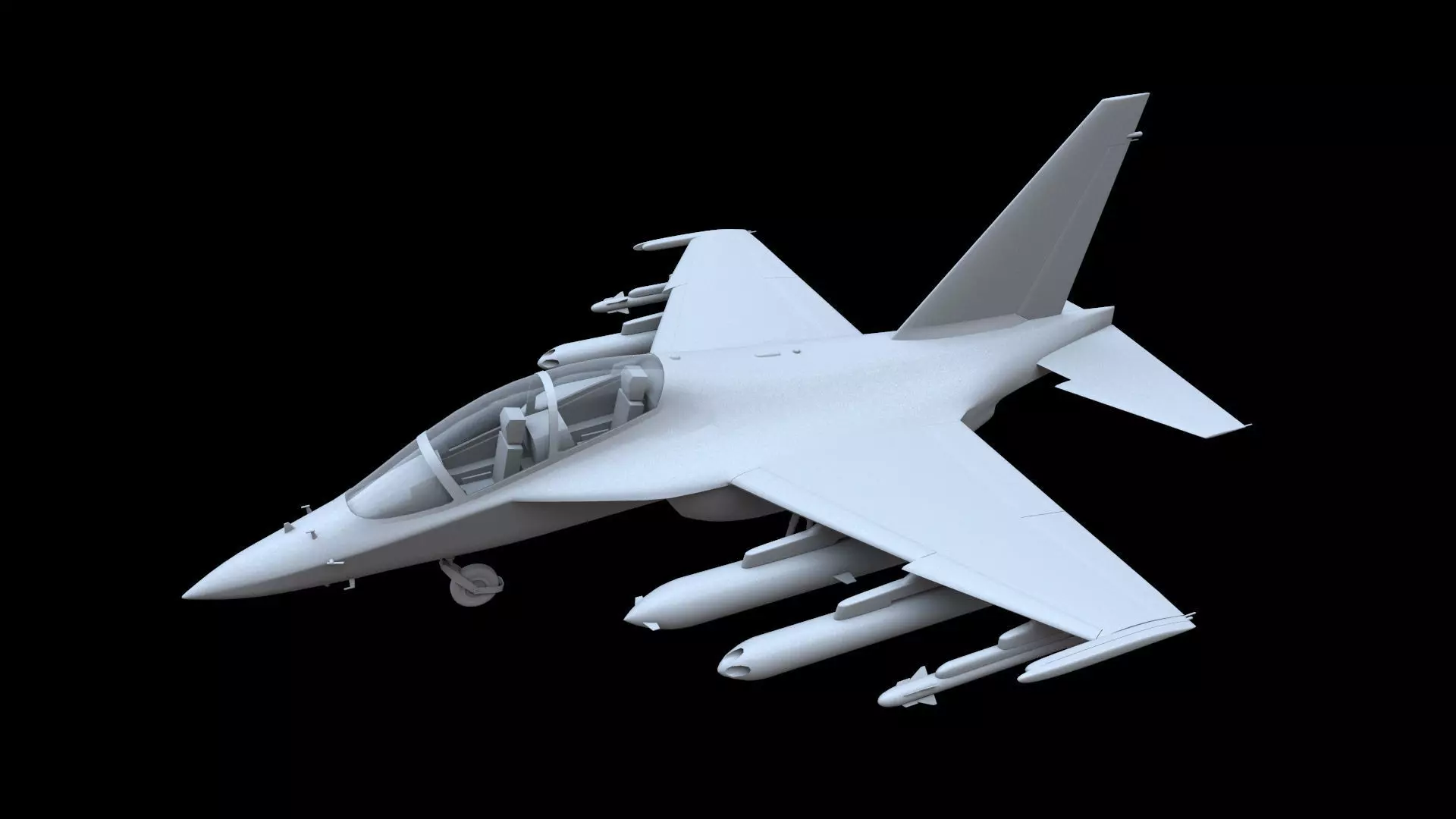 Yakovlev Yak-130 Free low-poly 3D model_0