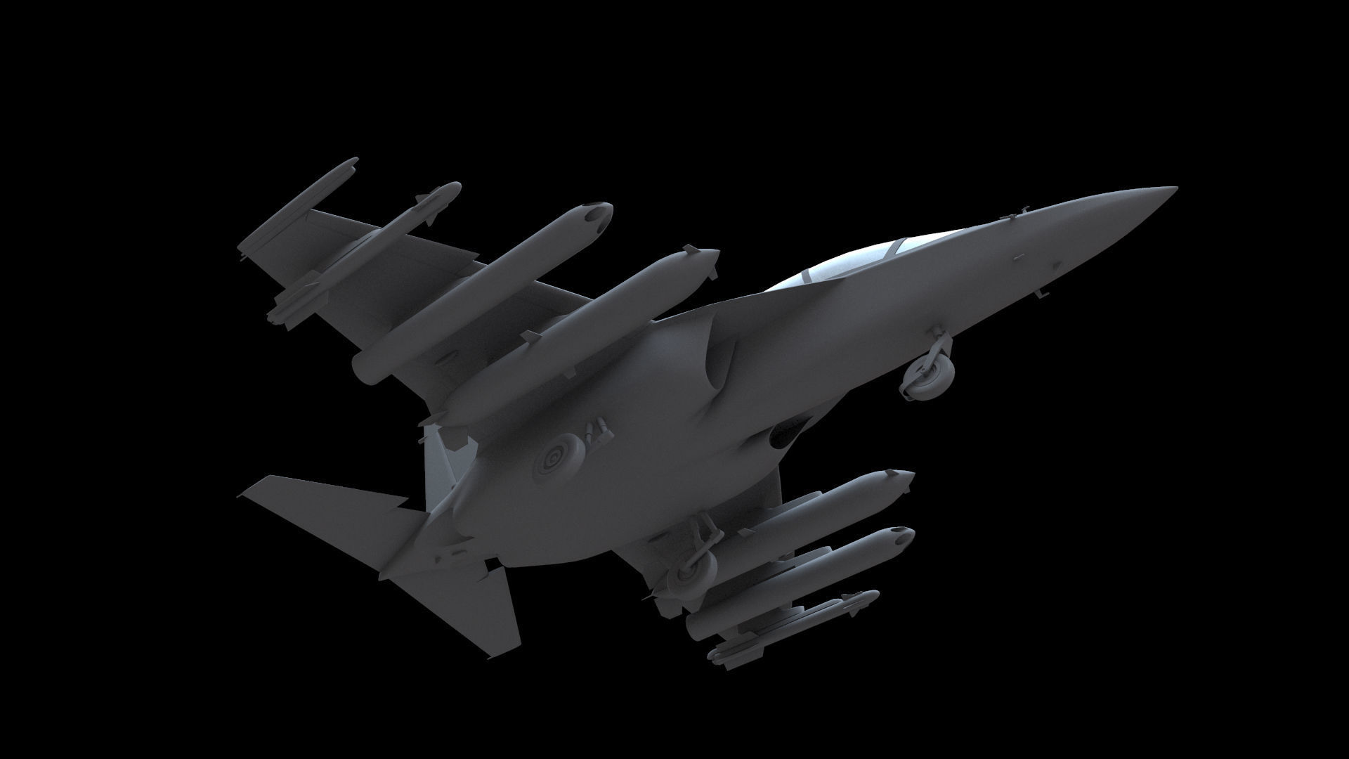 Yakovlev Yak-130 Free low-poly 3D model_3