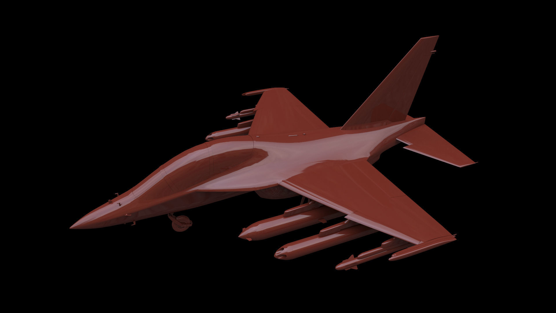 Yakovlev Yak-130 Free low-poly 3D model_4