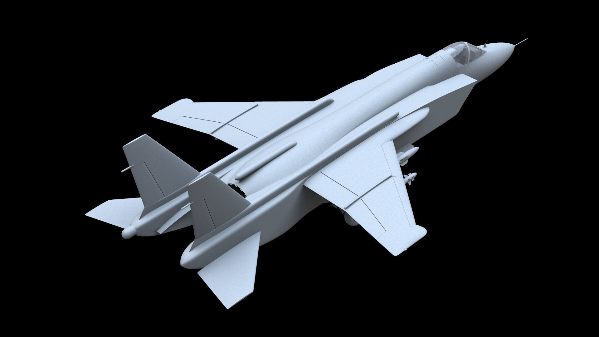 Yakovlev Yak-141 Free low-poly 3D model_2