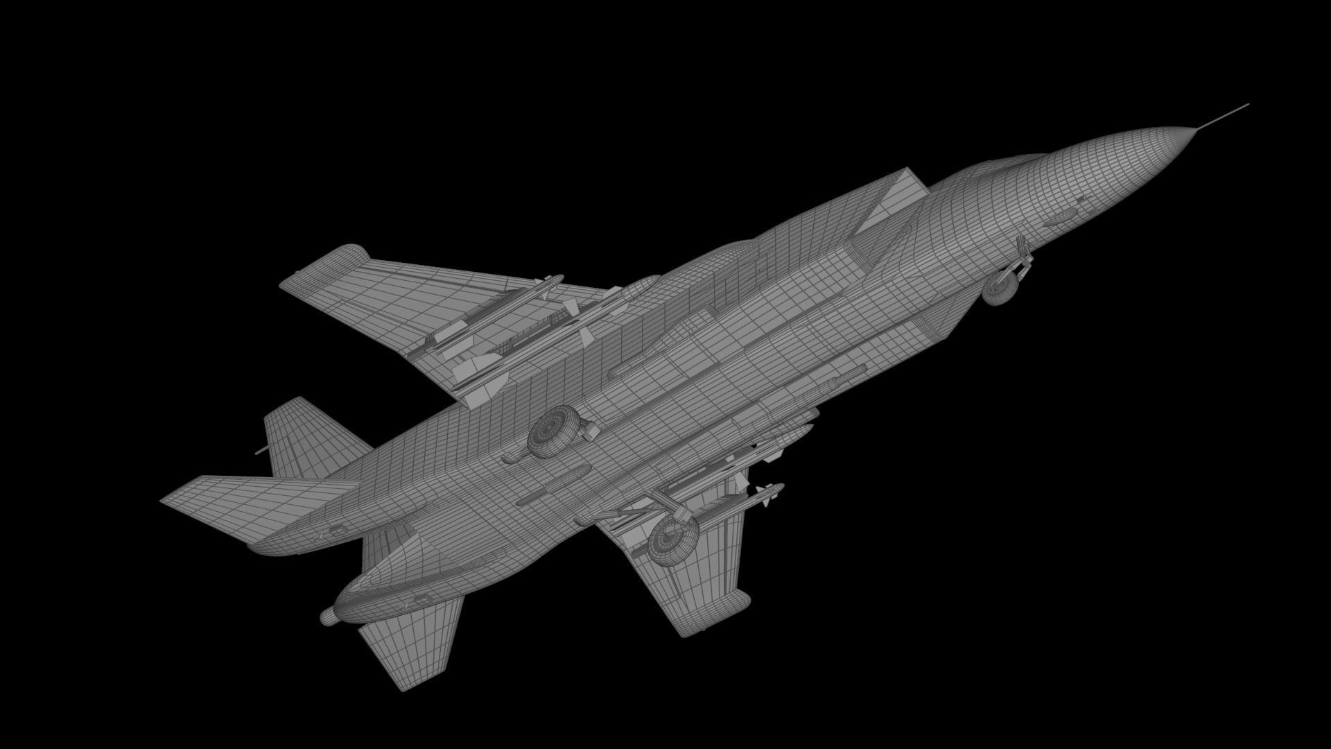 Yakovlev Yak-141 Free low-poly 3D model_6
