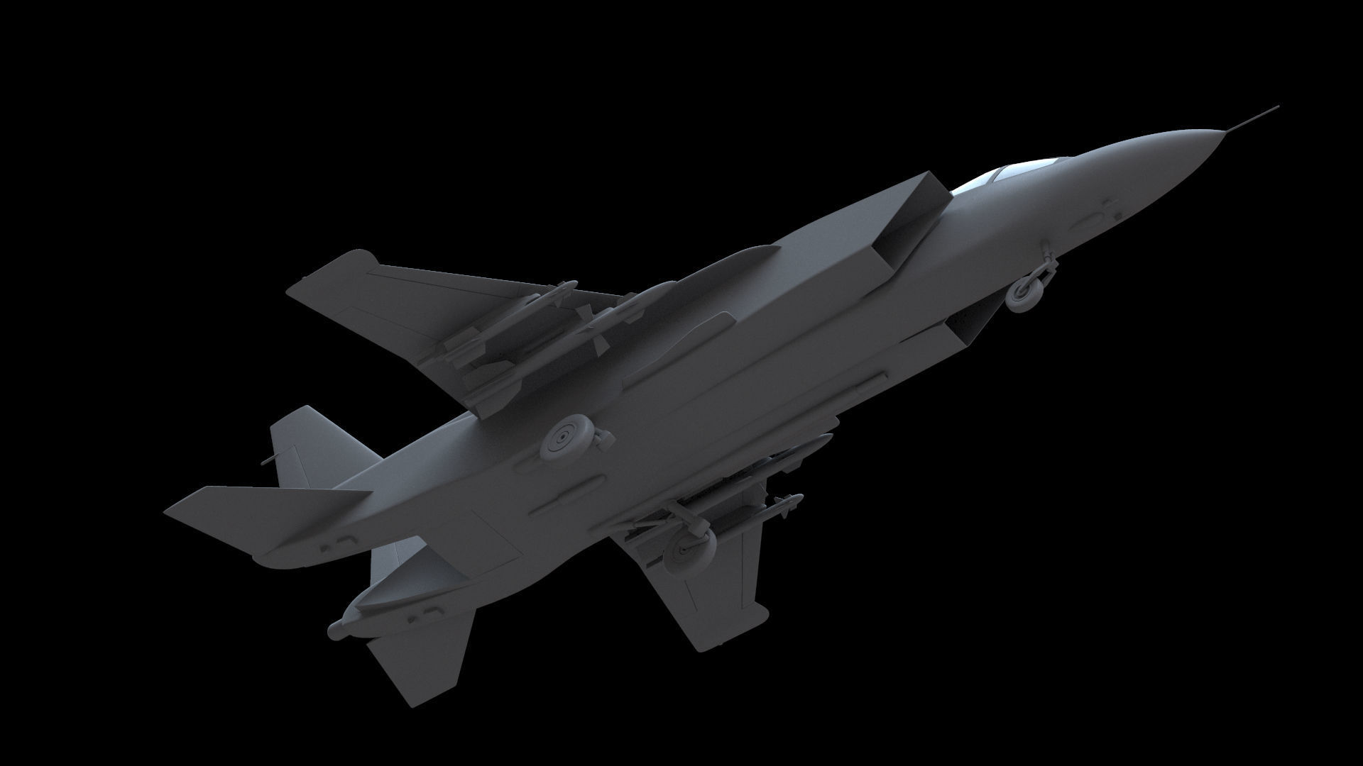 Yakovlev Yak-141 Free low-poly 3D model_3