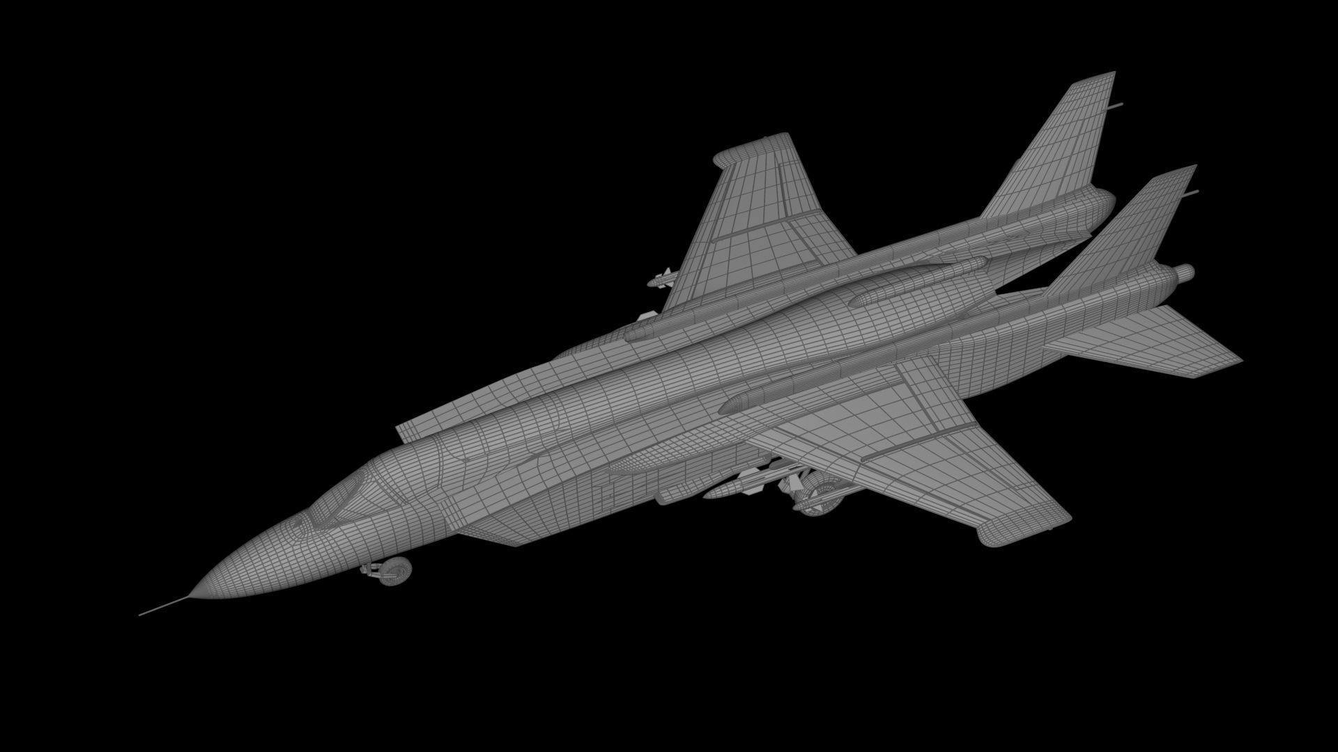 Yakovlev Yak-141 Free low-poly 3D model_5