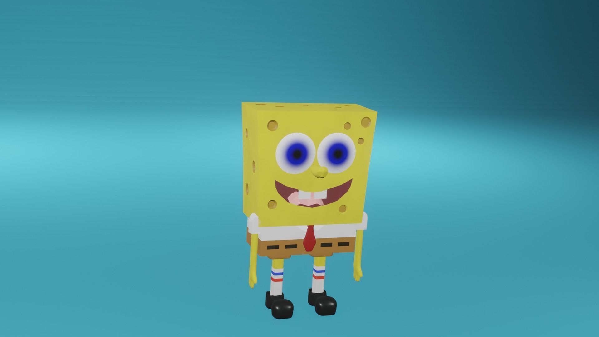 Spongebob squarepants Low-poly 3D model_6