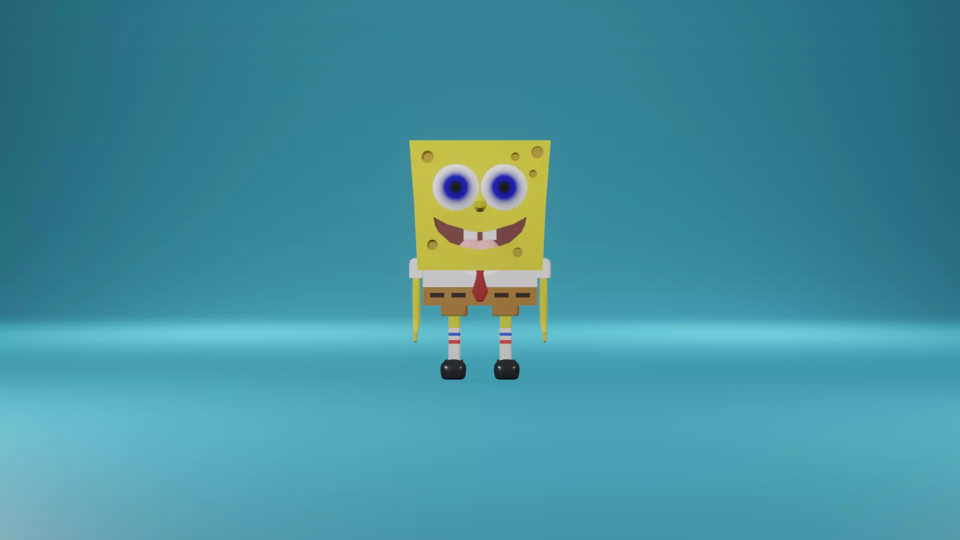 Spongebob squarepants Low-poly 3D model_0
