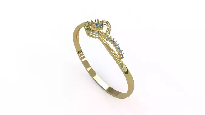 Diamond Stone Heart Bracelet