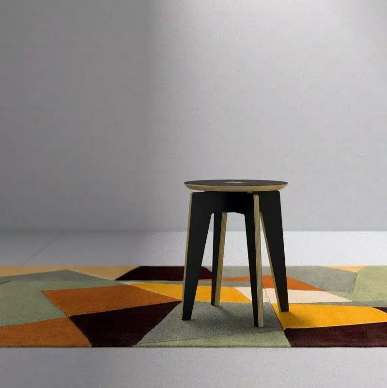 Laser cut stool Free 3D model