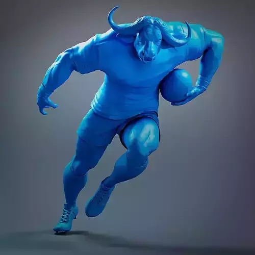 Blue Bull Miniature Free 3D model