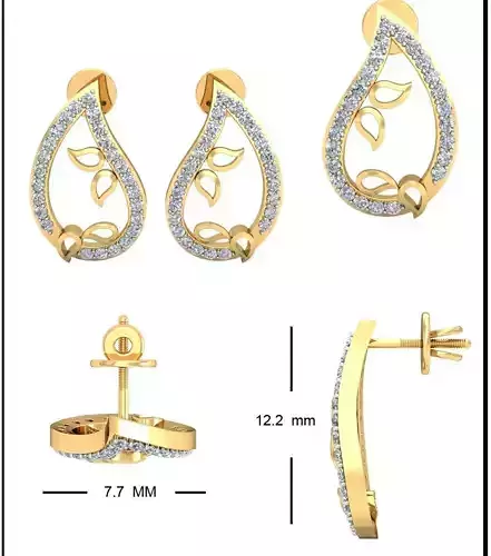 Solitaire Earrings