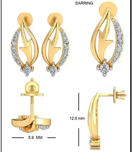 Solitaire Earrings