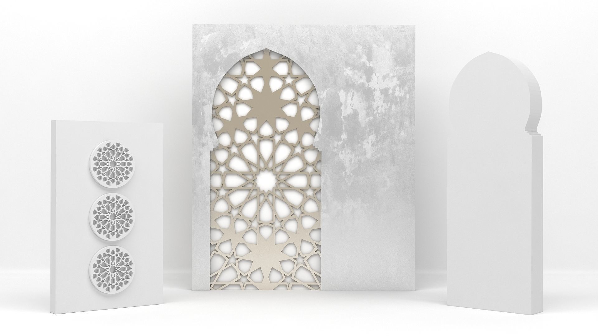Arabic Decorative Set 3D model_2