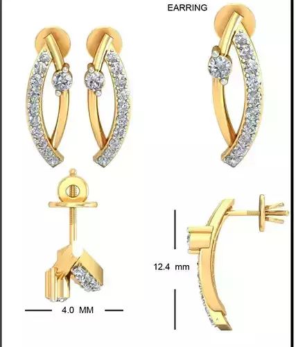 Solitaire Earrings