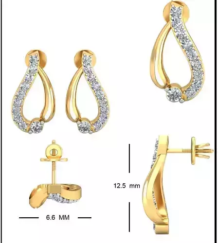 Solitaire Earrings