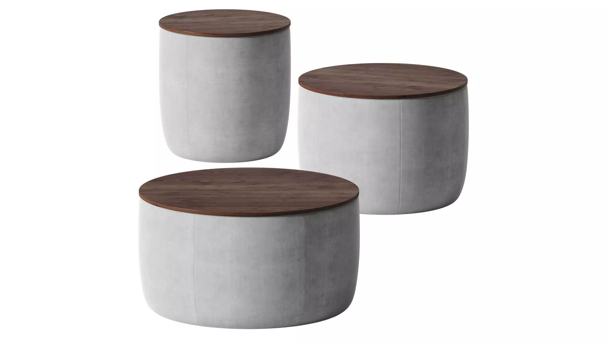 Upholstered Storage Ottoman - West Elm 3D model_0