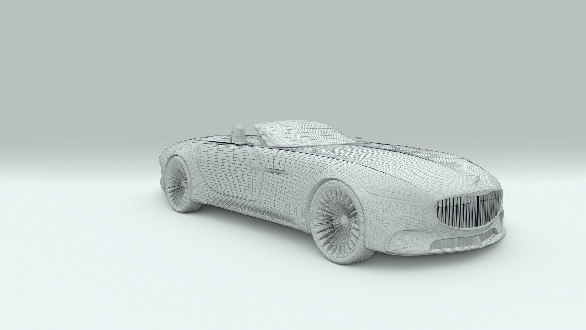 Mercedes Maybach 6 Vision Cabriolet 3D model_14