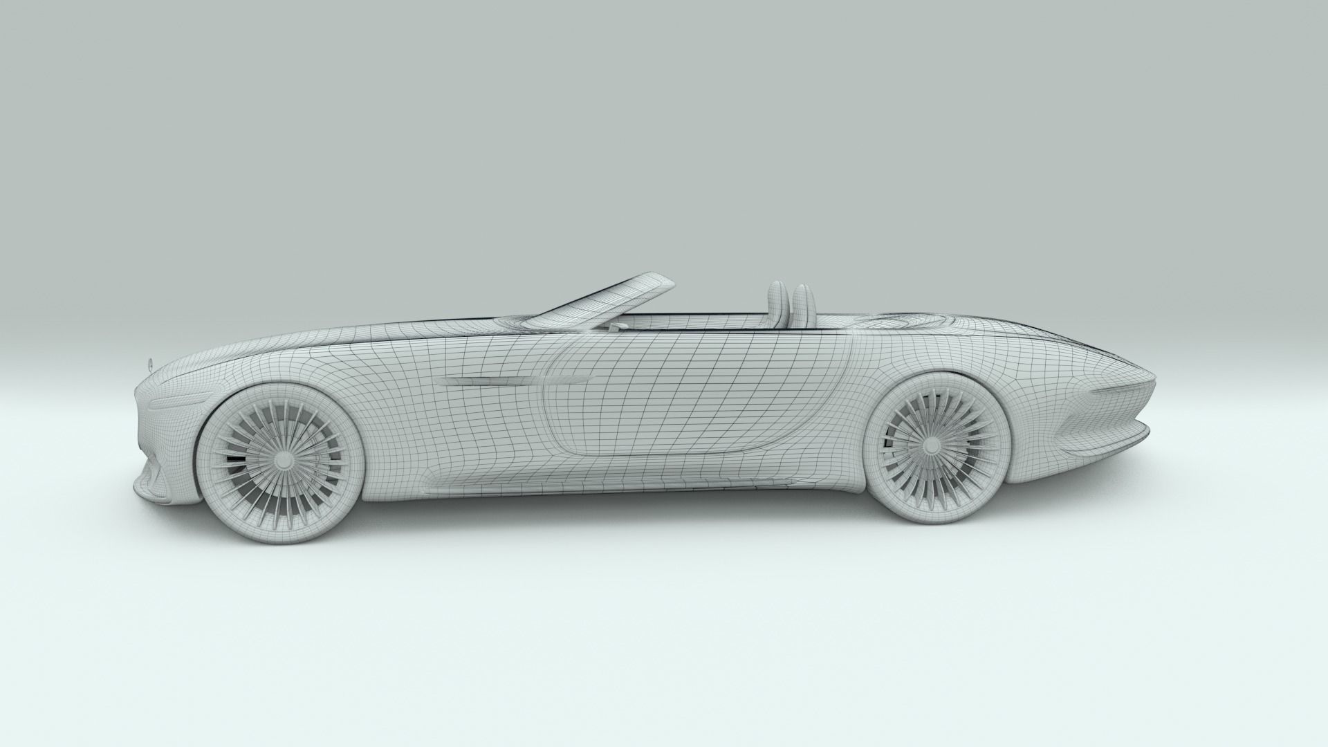 Mercedes Maybach 6 Vision Cabriolet 3D model_30