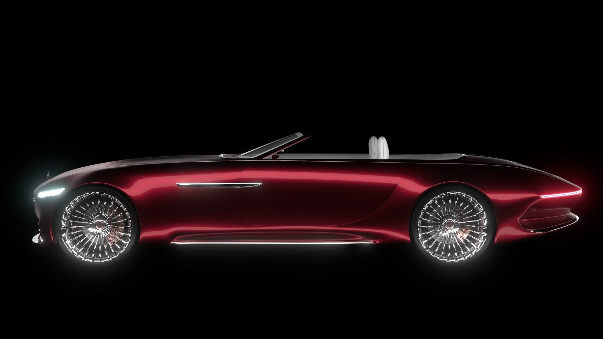 Mercedes Maybach 6 Vision Cabriolet 3D model_3