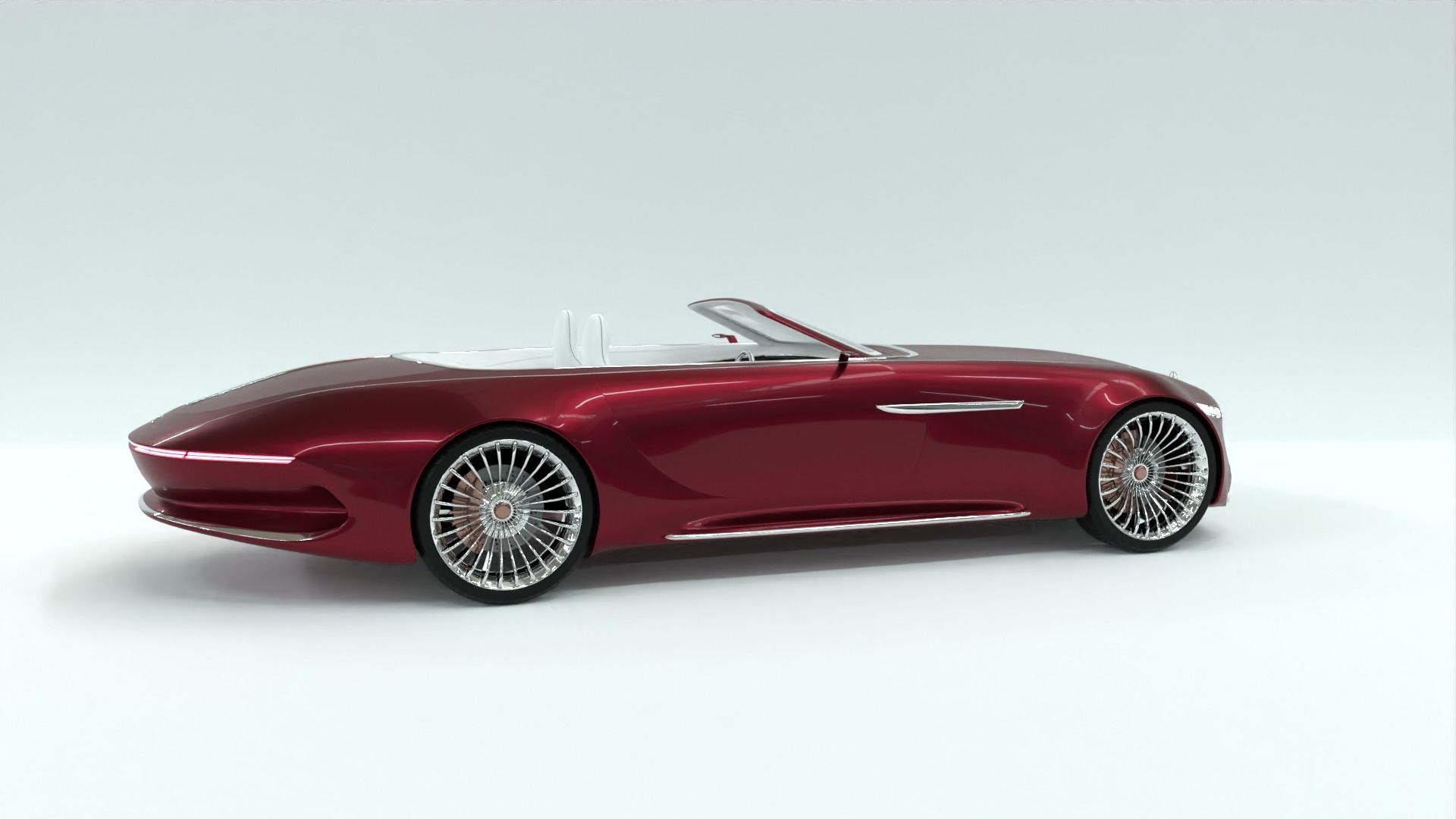 Mercedes Maybach 6 Vision Cabriolet 3D model_19