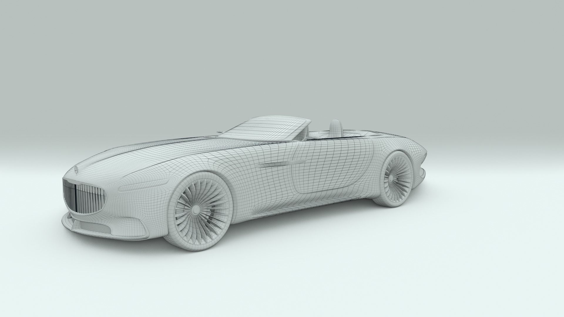 Mercedes Maybach 6 Vision Cabriolet 3D model_32