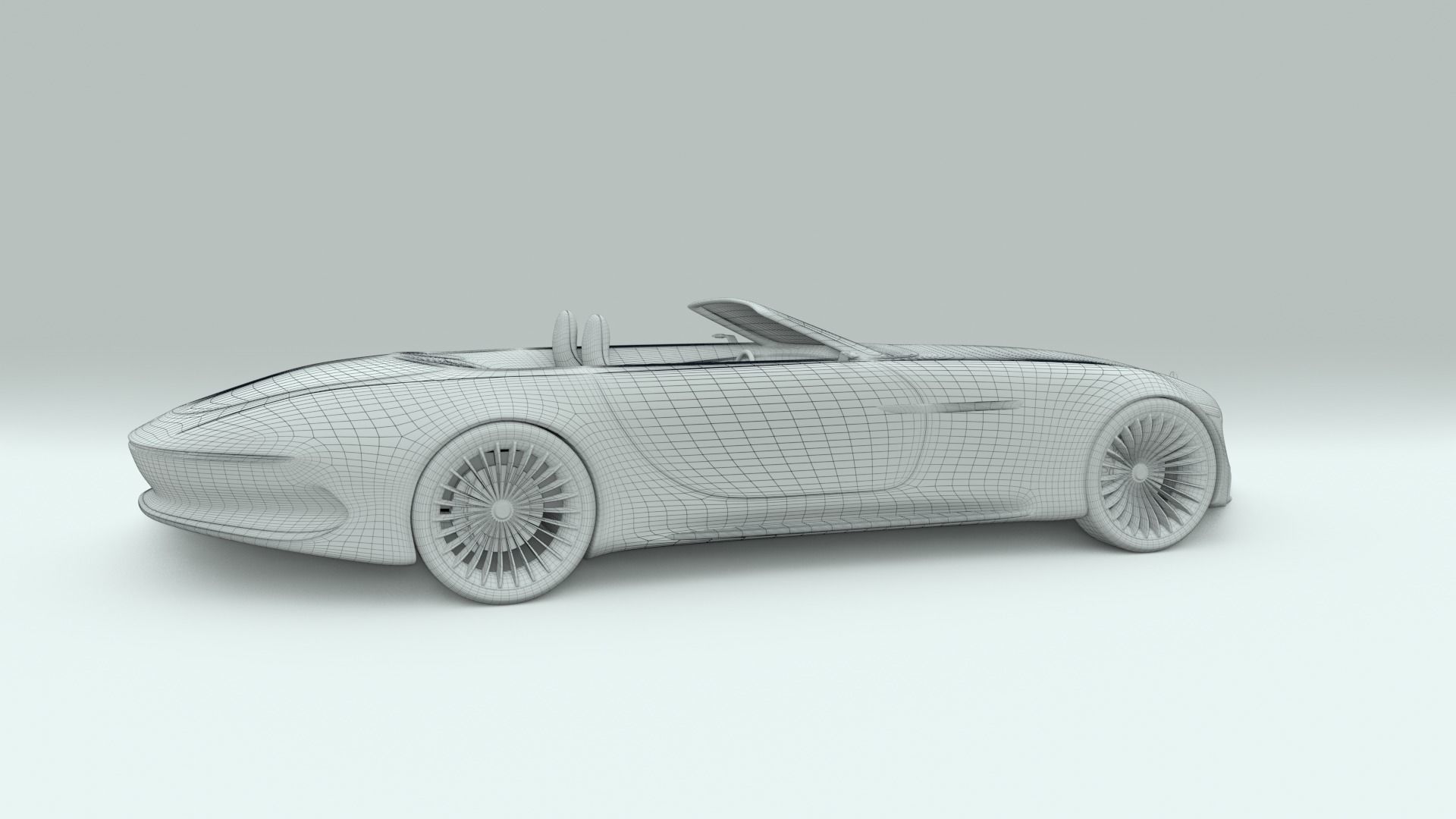 Mercedes Maybach 6 Vision Cabriolet 3D model_20