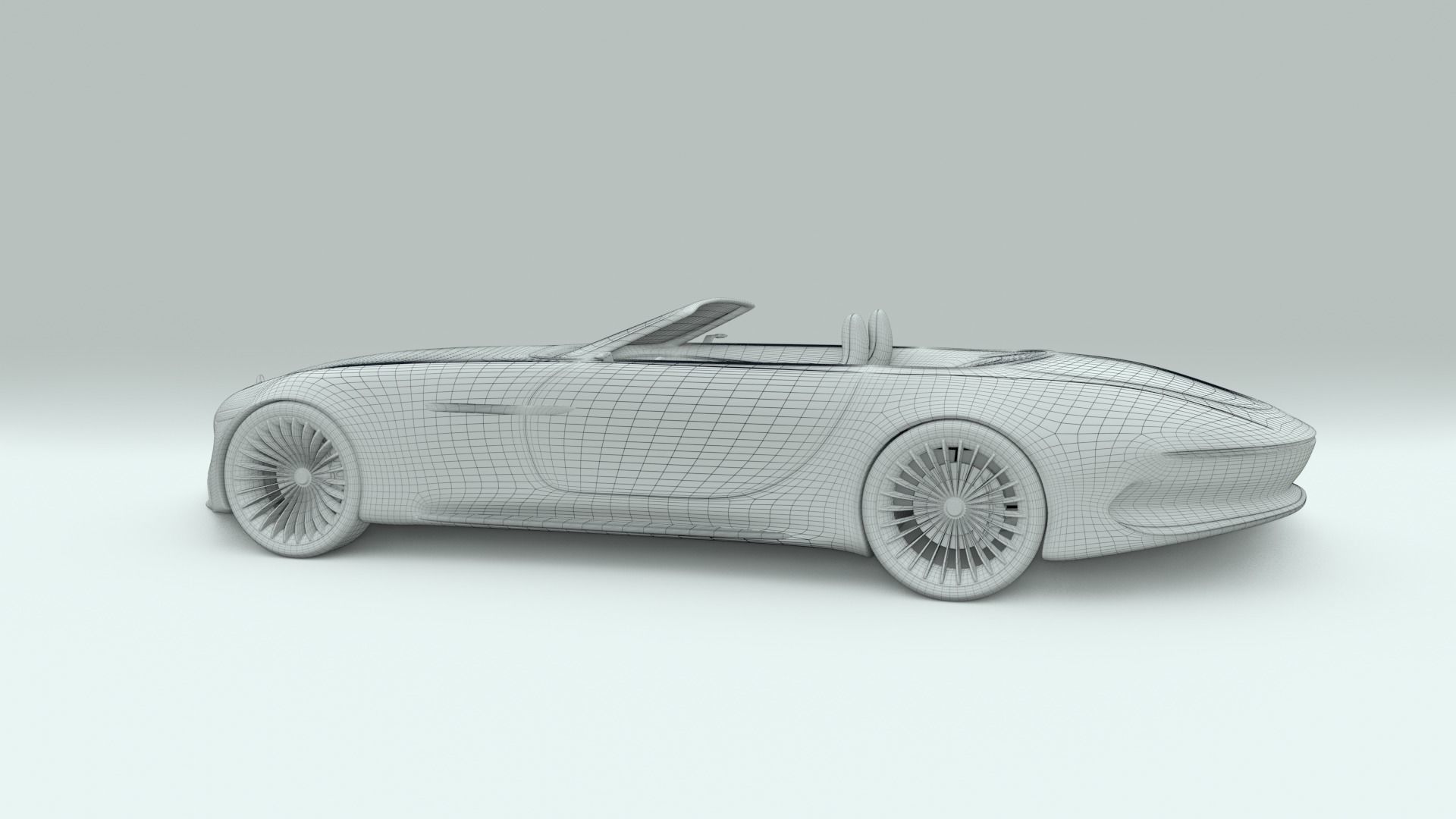 Mercedes Maybach 6 Vision Cabriolet 3D model_28