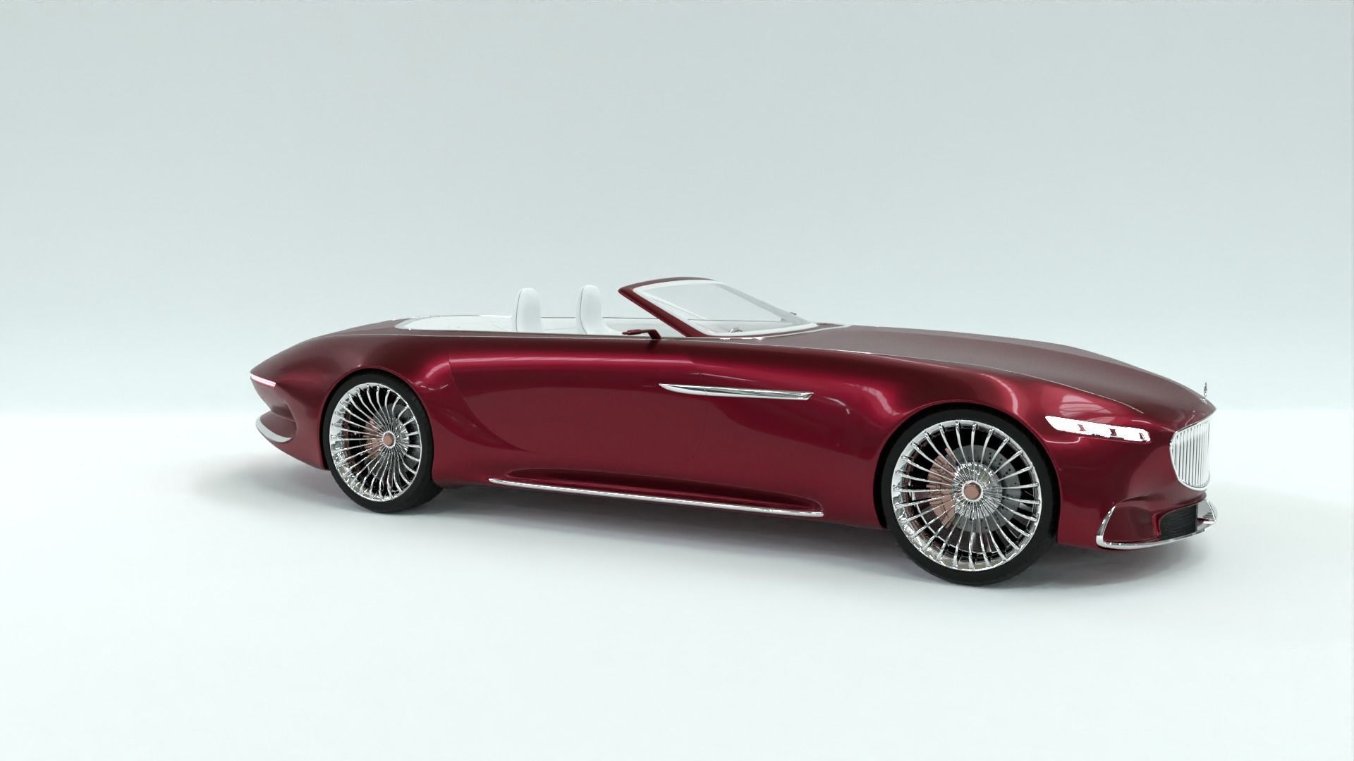 Mercedes Maybach 6 Vision Cabriolet 3D model_15