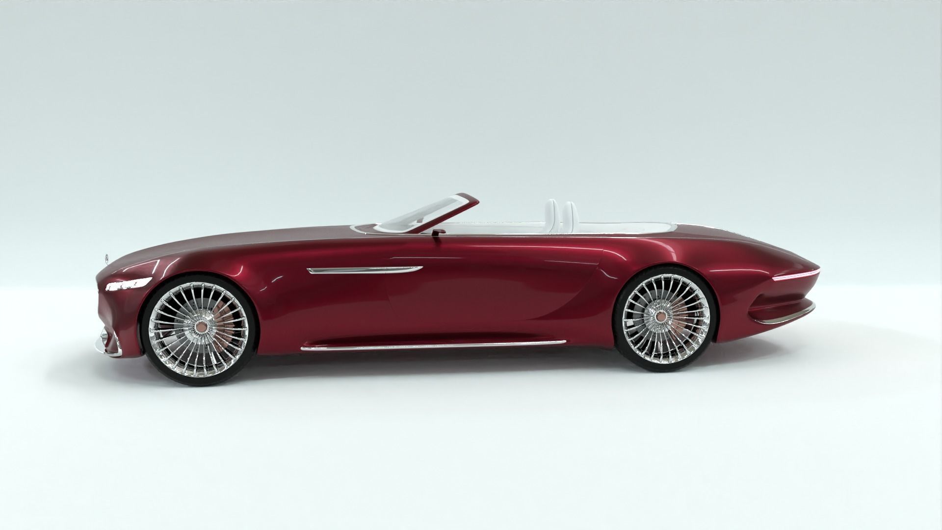 Mercedes Maybach 6 Vision Cabriolet 3D model_29