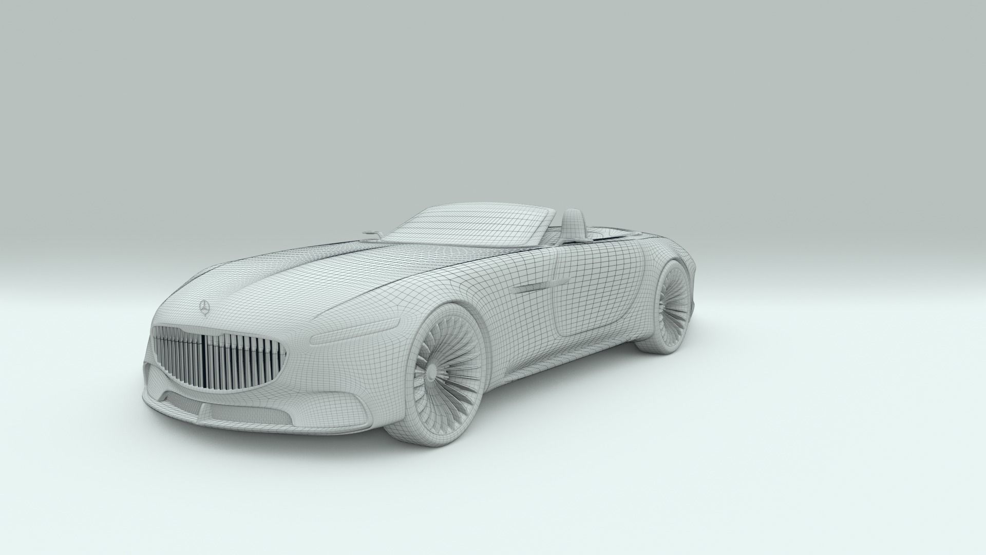 Mercedes Maybach 6 Vision Cabriolet 3D model_10