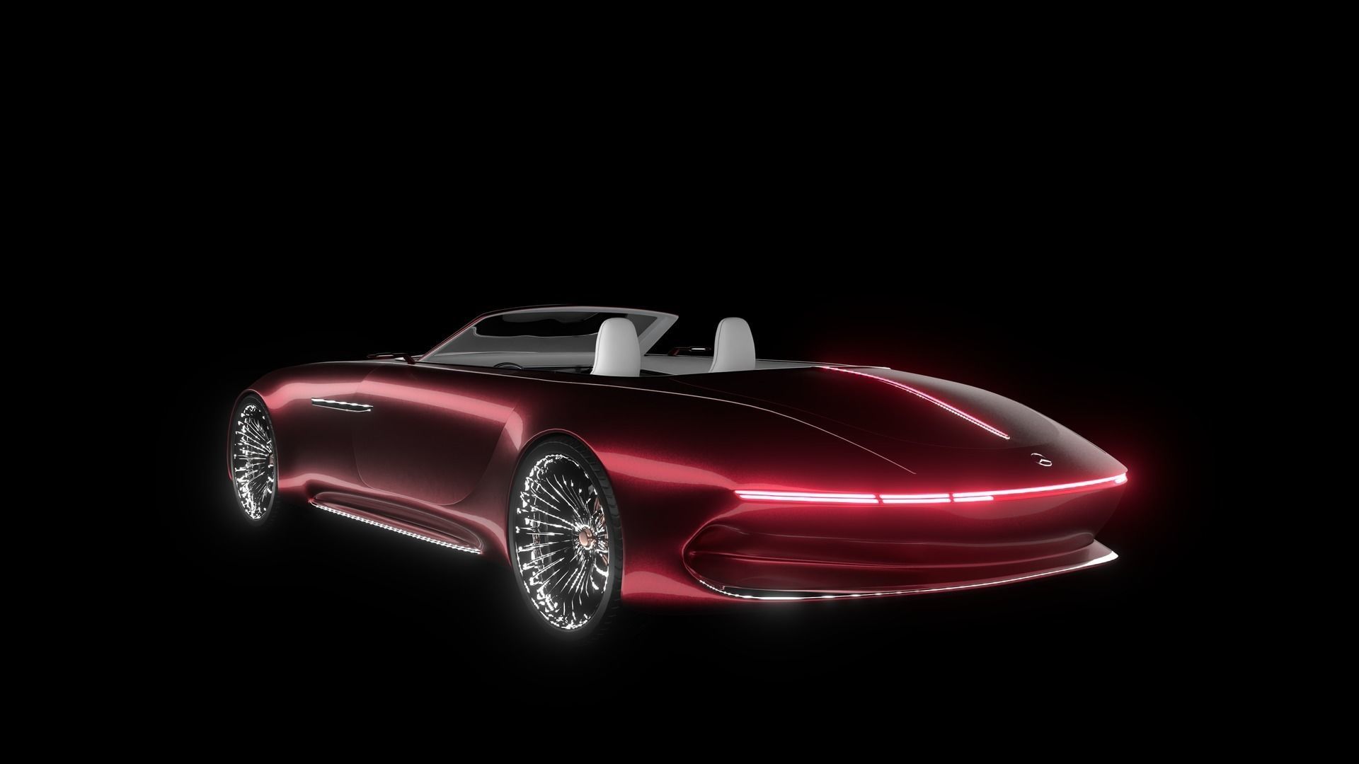 Mercedes Maybach 6 Vision Cabriolet 3D model_2
