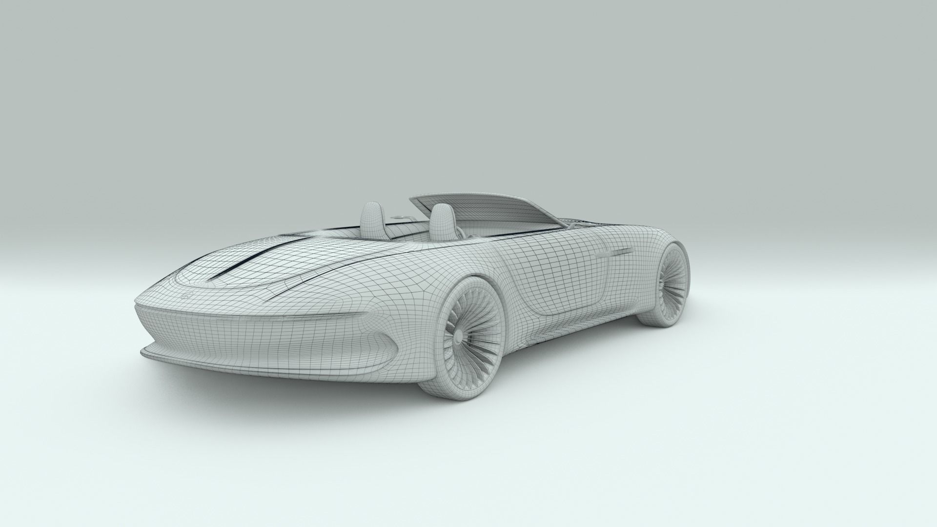 Mercedes Maybach 6 Vision Cabriolet 3D model_22