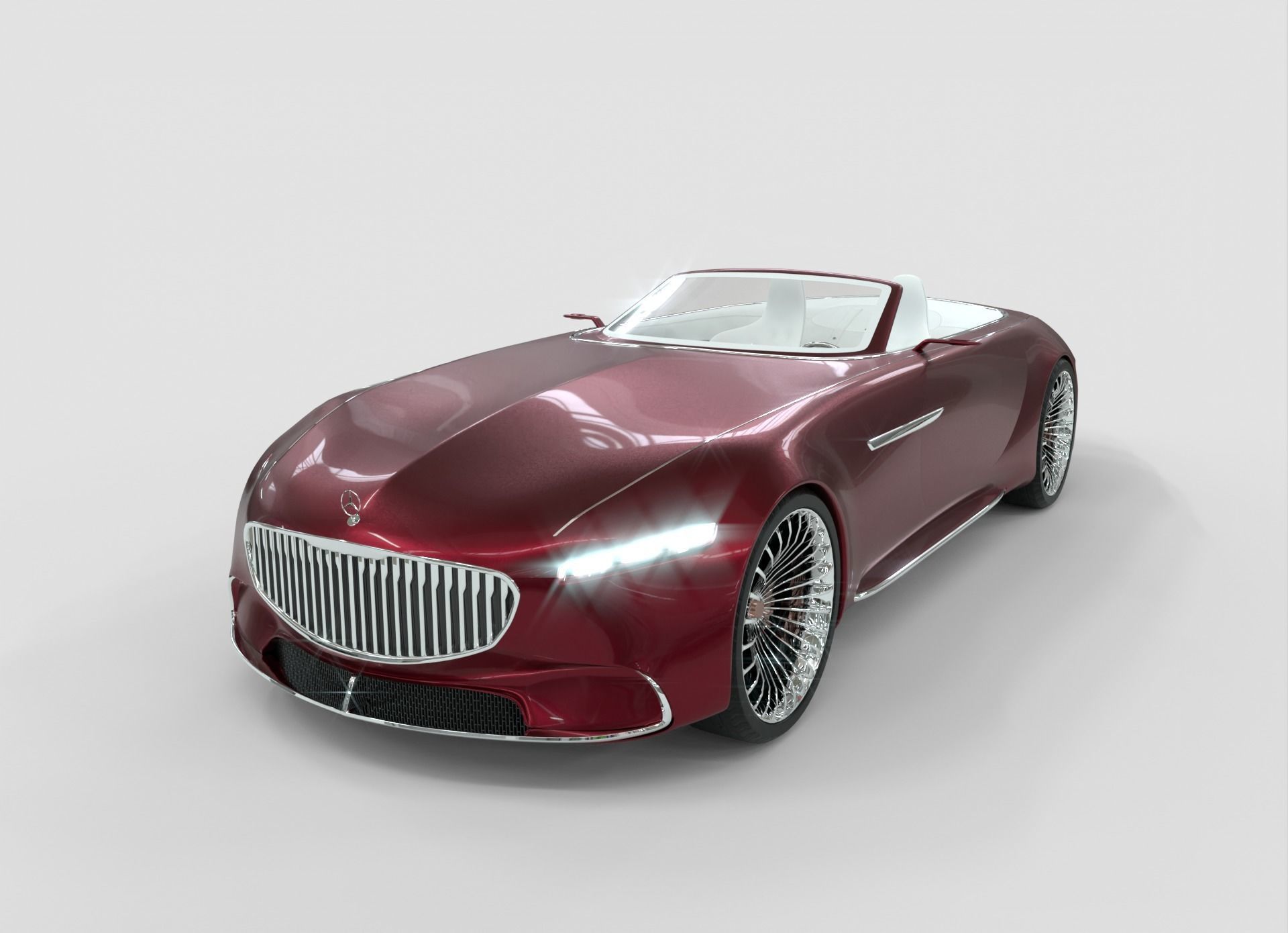Mercedes Maybach 6 Vision Cabriolet 3D model_8