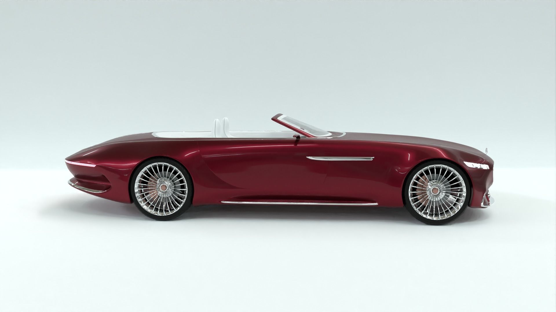 Mercedes Maybach 6 Vision Cabriolet 3D model_17