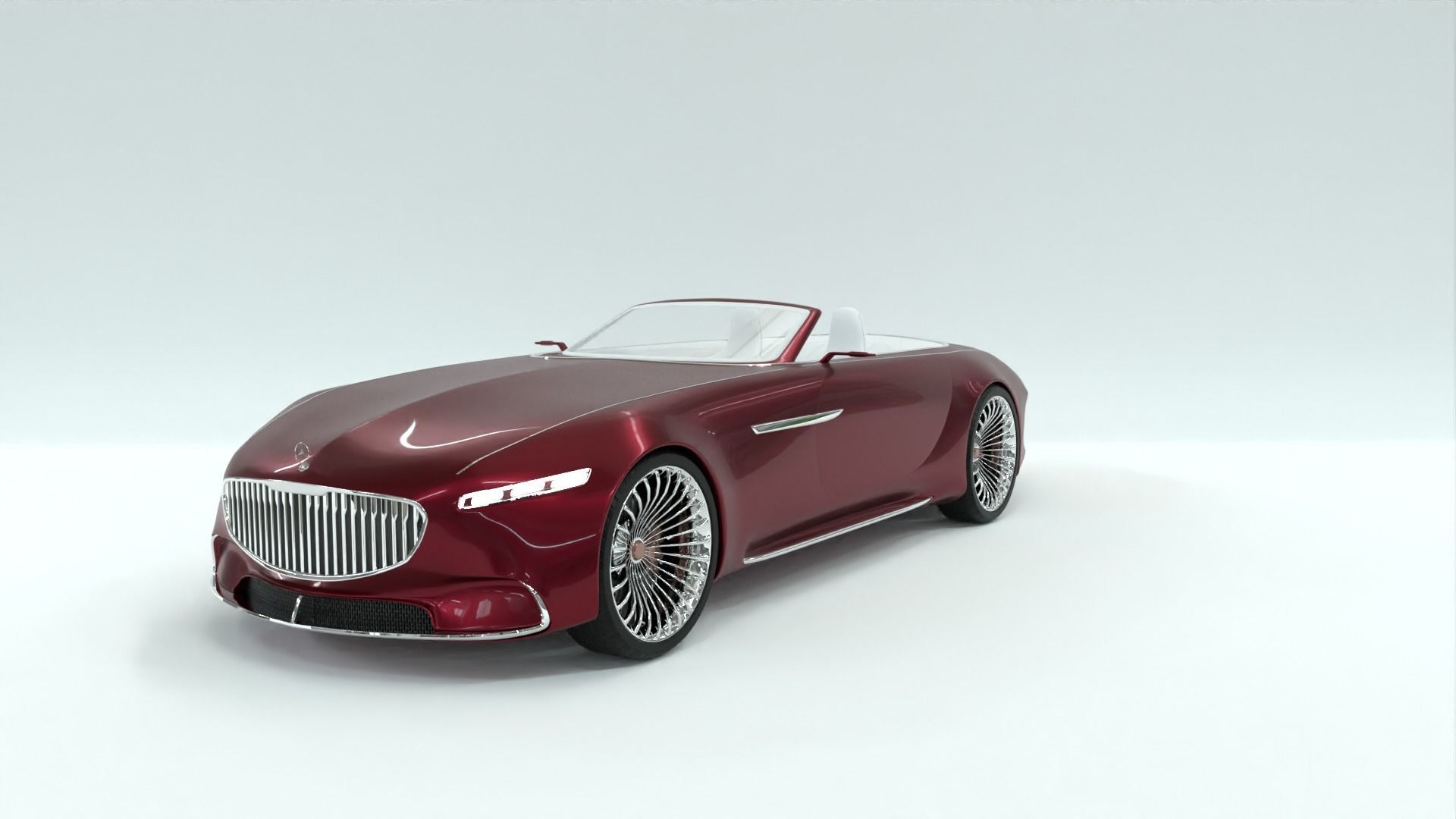 Mercedes Maybach 6 Vision Cabriolet 3D model_9