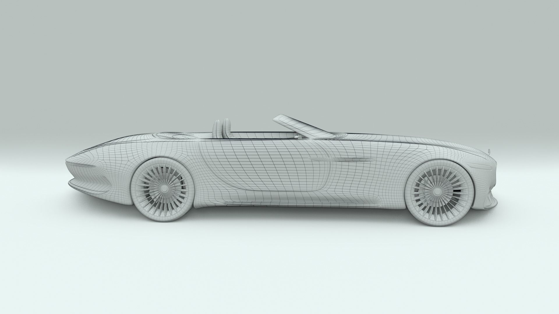 Mercedes Maybach 6 Vision Cabriolet 3D model_18