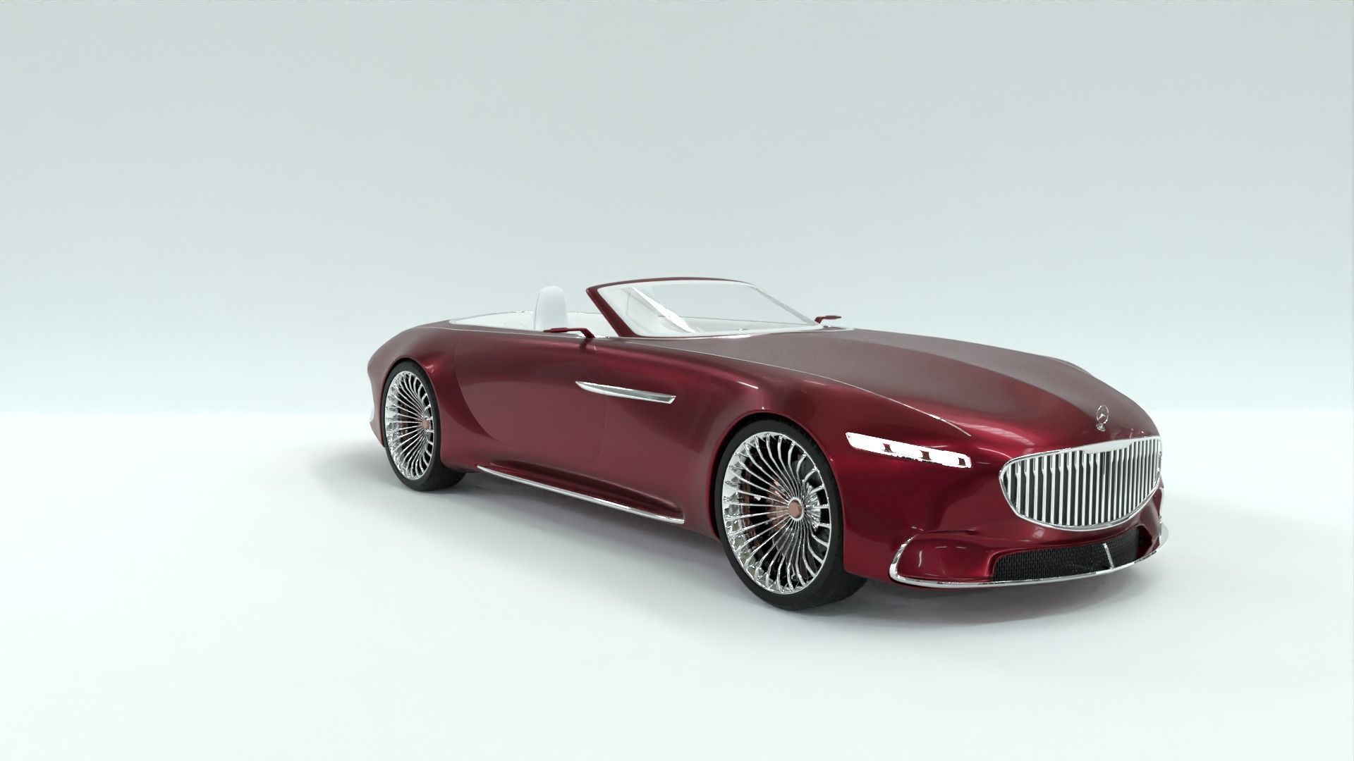 Mercedes Maybach 6 Vision Cabriolet 3D model_13