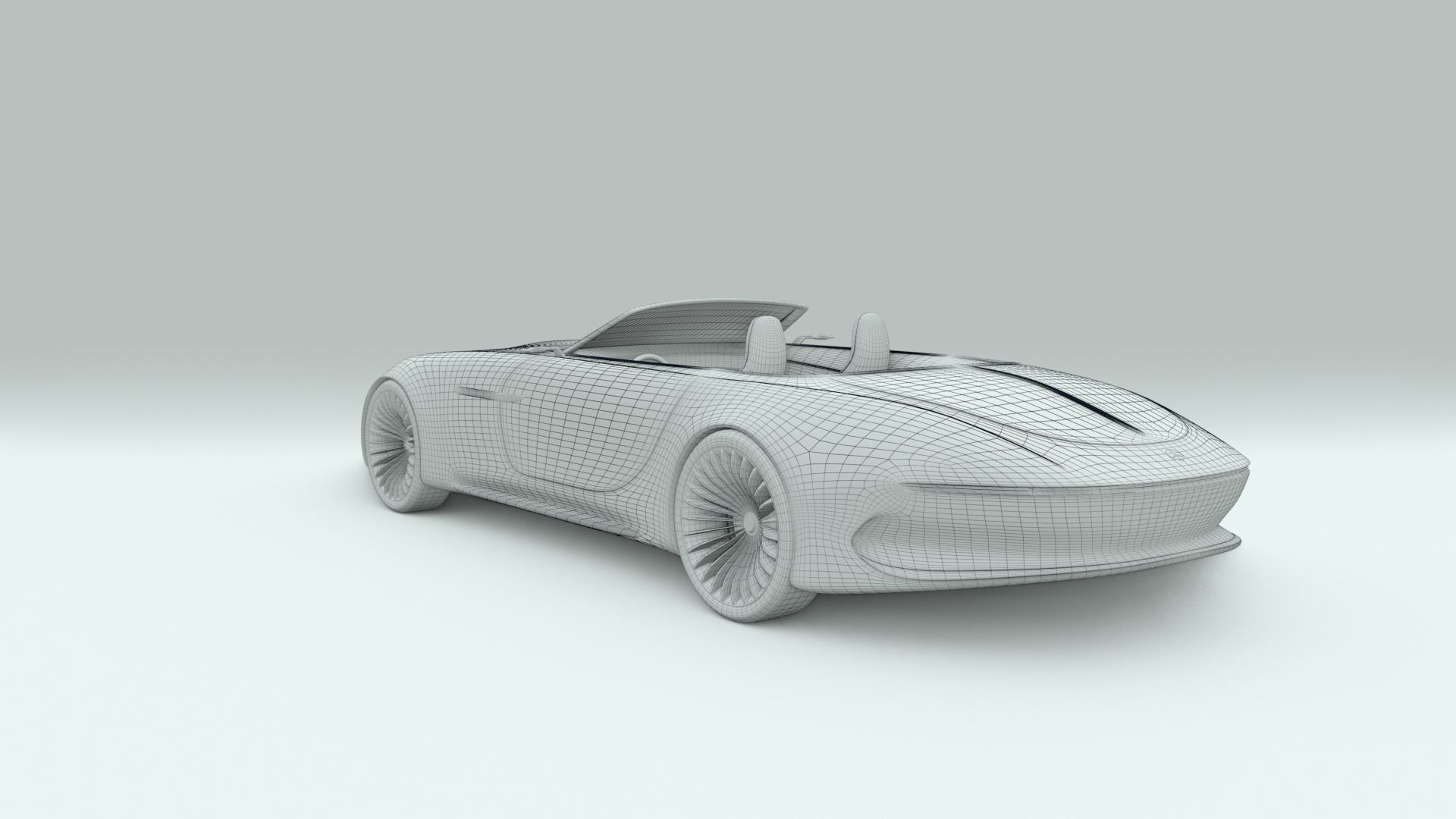 Mercedes Maybach 6 Vision Cabriolet 3D model_26