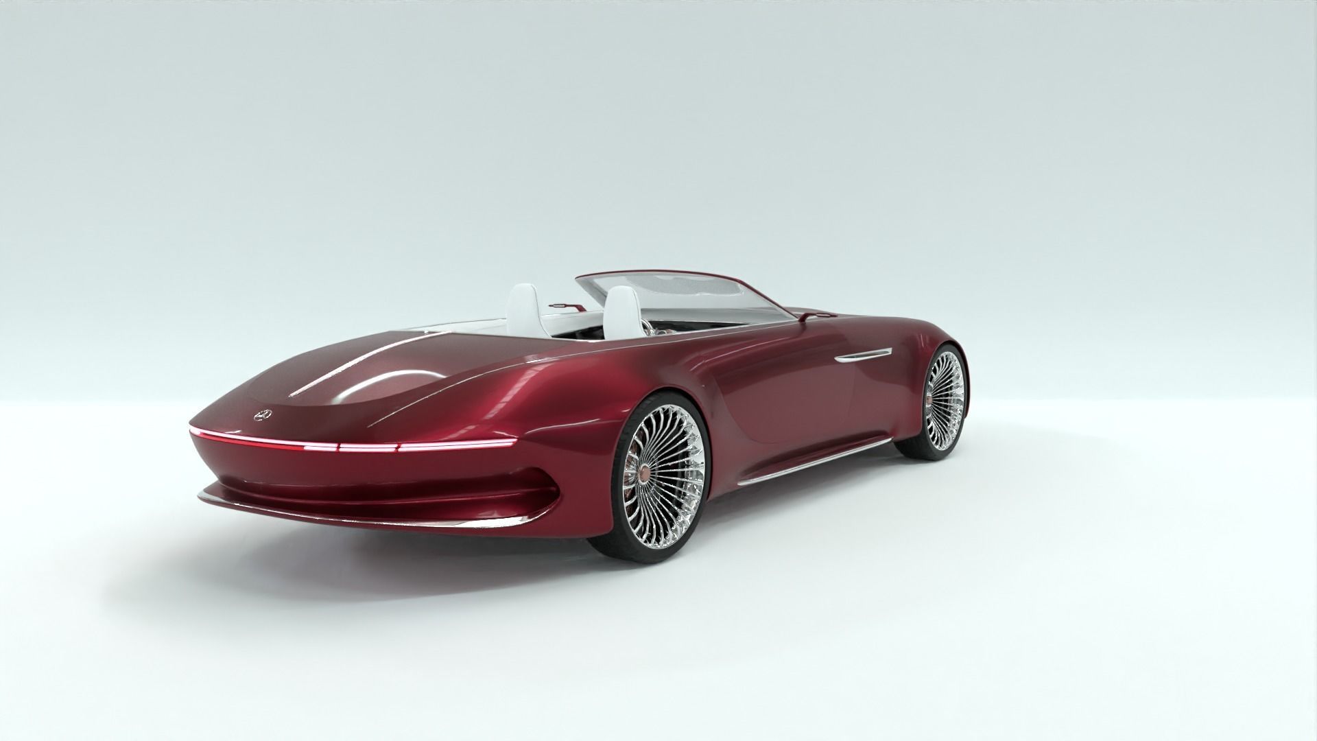 Mercedes Maybach 6 Vision Cabriolet 3D model_21