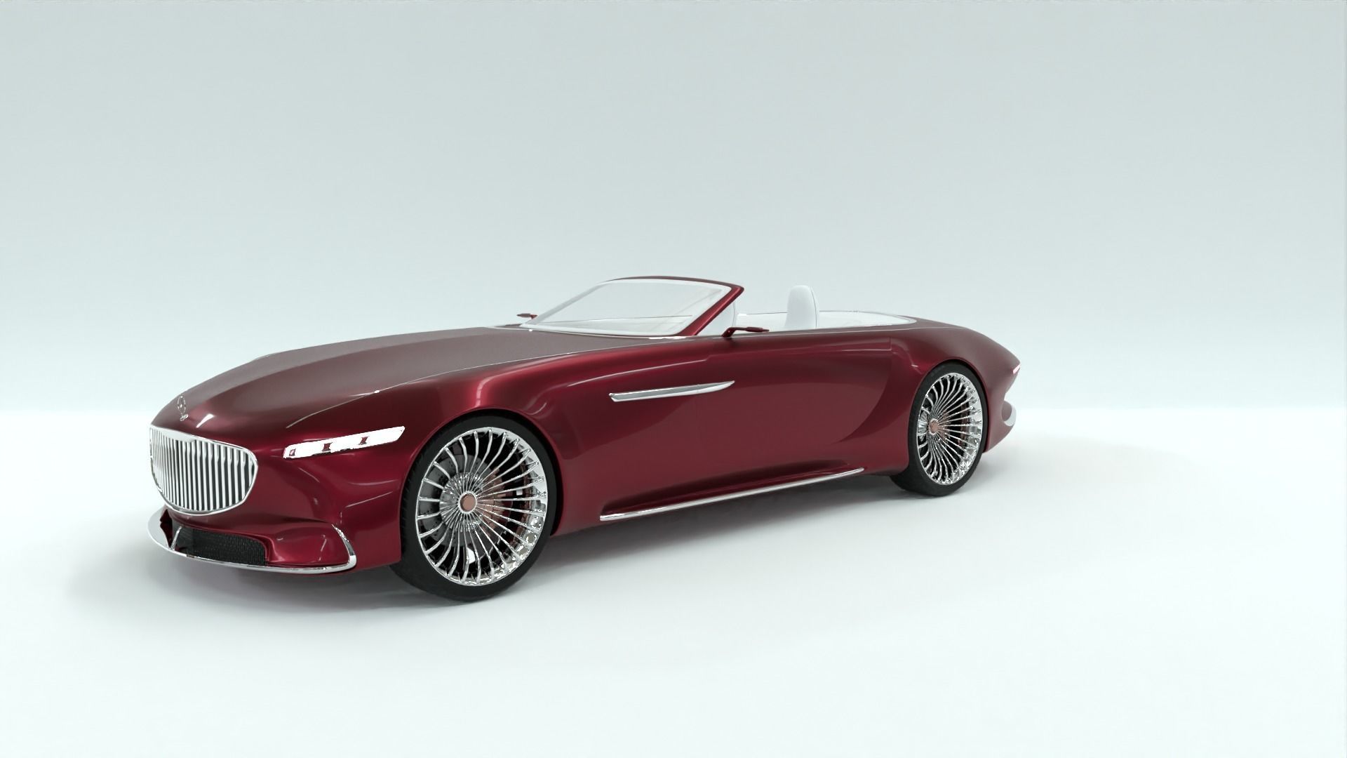 Mercedes Maybach 6 Vision Cabriolet 3D model_31