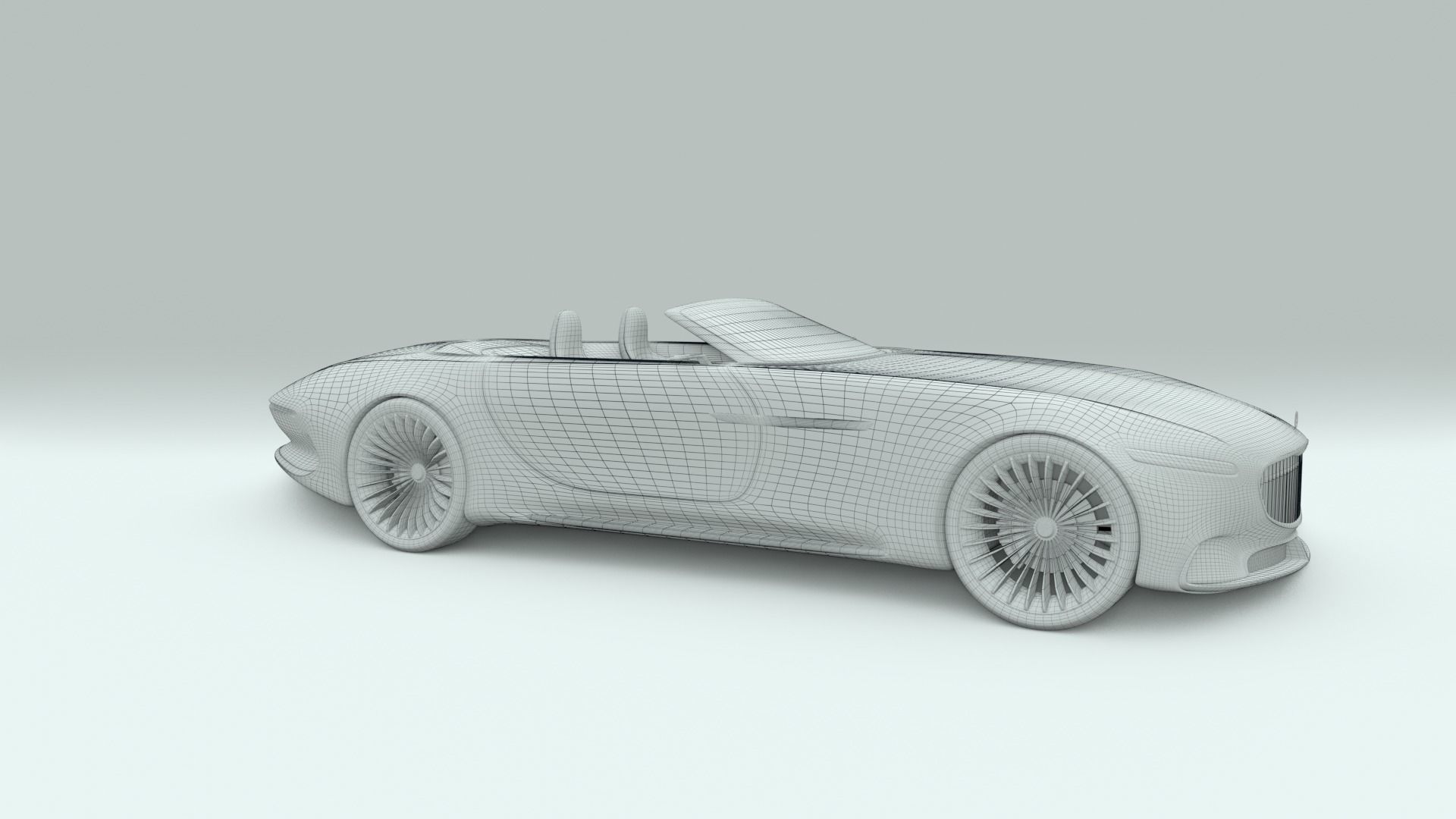 Mercedes Maybach 6 Vision Cabriolet 3D model_16