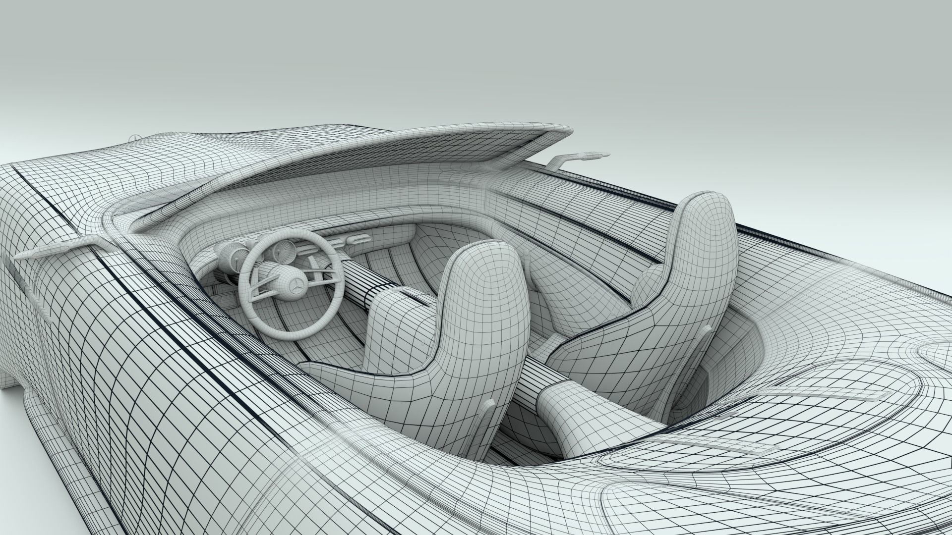 Mercedes Maybach 6 Vision Cabriolet 3D model_33