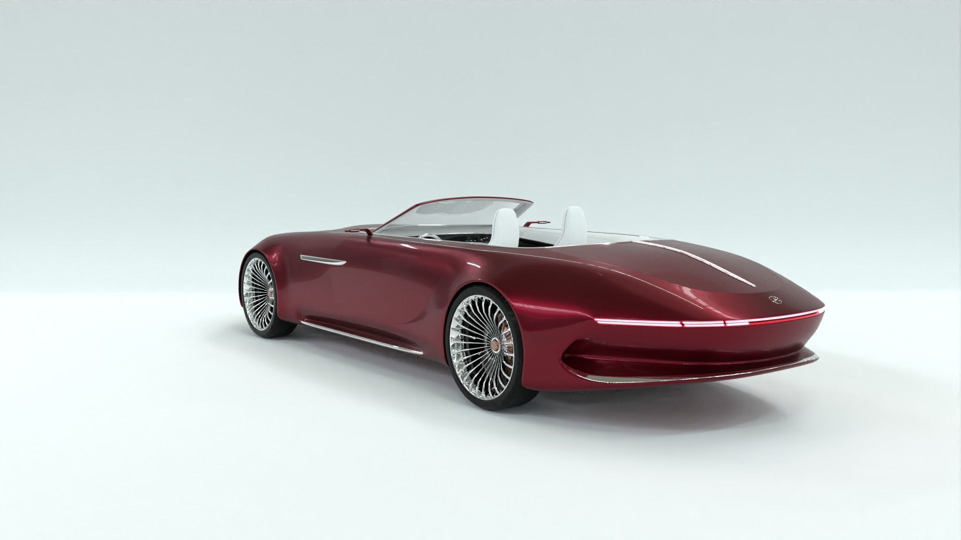 Mercedes Maybach 6 Vision Cabriolet 3D model_25