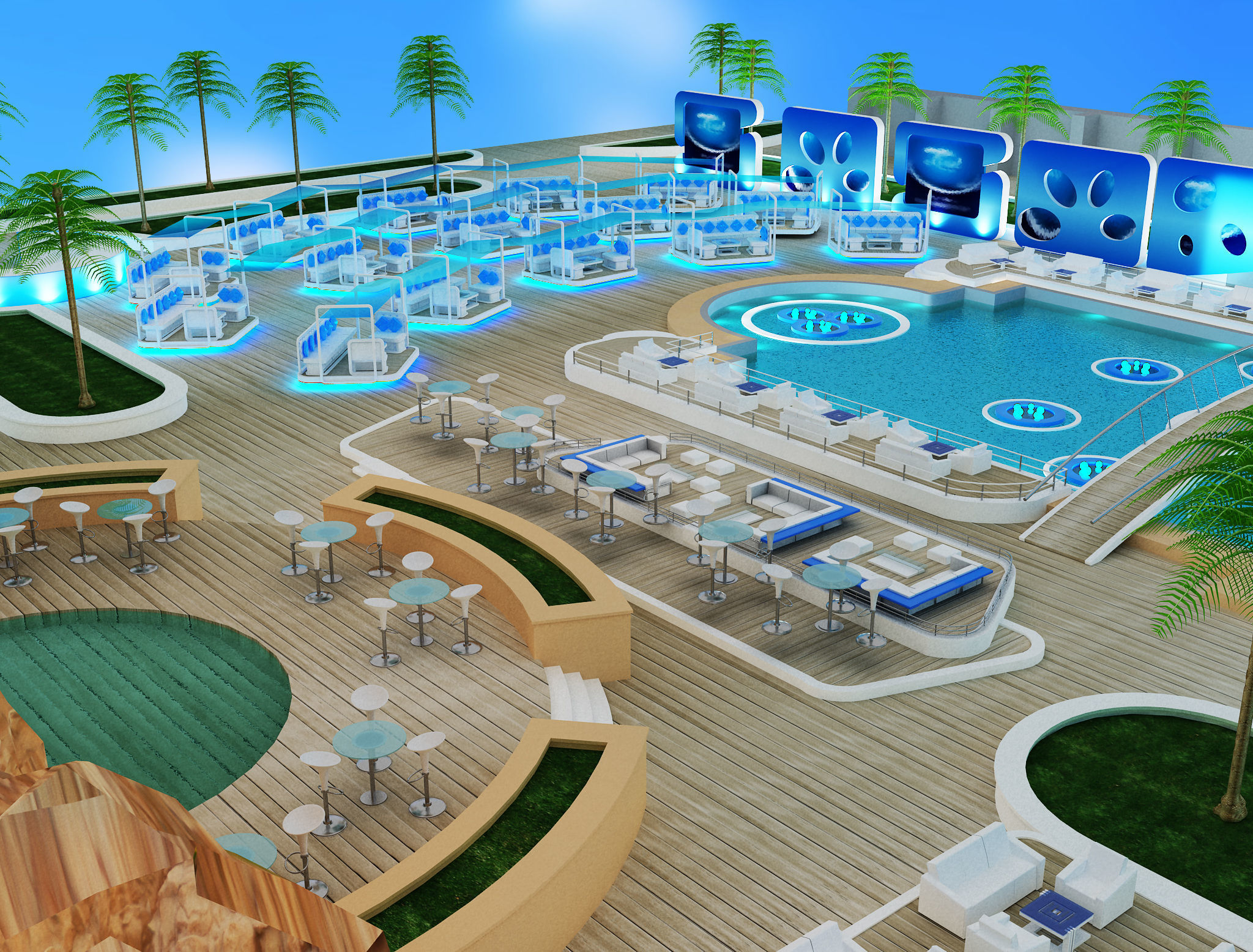 Exterior Event setup a54 3D model_12